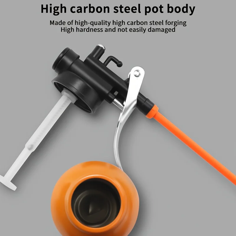 Hand Pump Oiler Can,  High Carbon Steel Pump Oil Can for Bicycle, Motorcycle Chain, Vehicle Bearings, and Machinery Gears