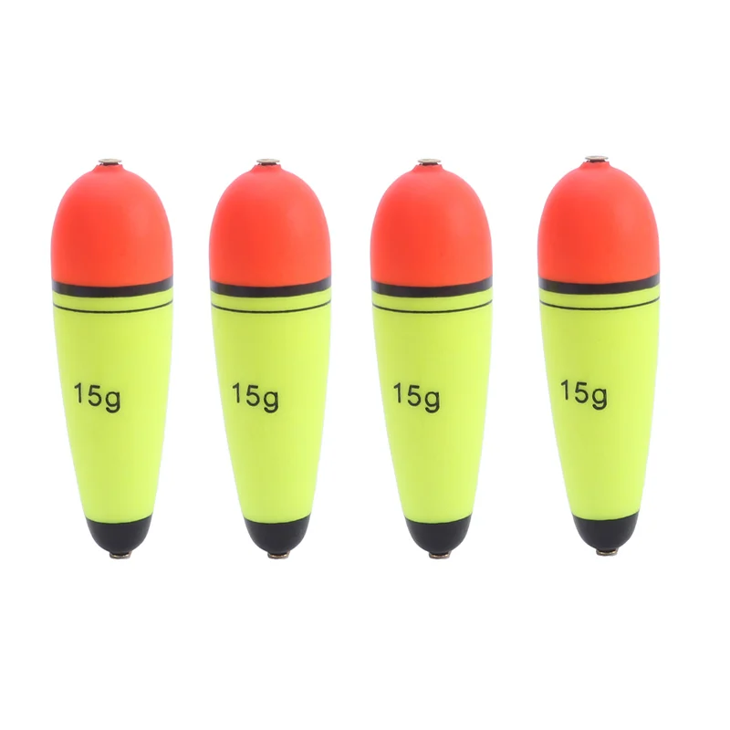 4Pcs 15/20/50/80/100/EVA Float Plastic Bobber Sea Rock Fishing Striking Floats Fishing