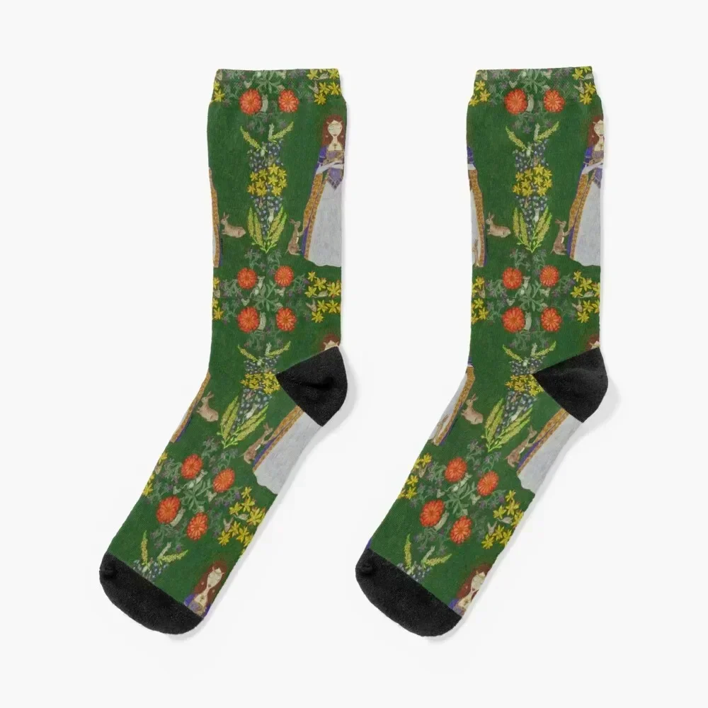 

Saint Melangell Socks fashionable Antiskid soccer kids halloween Socks For Women Men's
