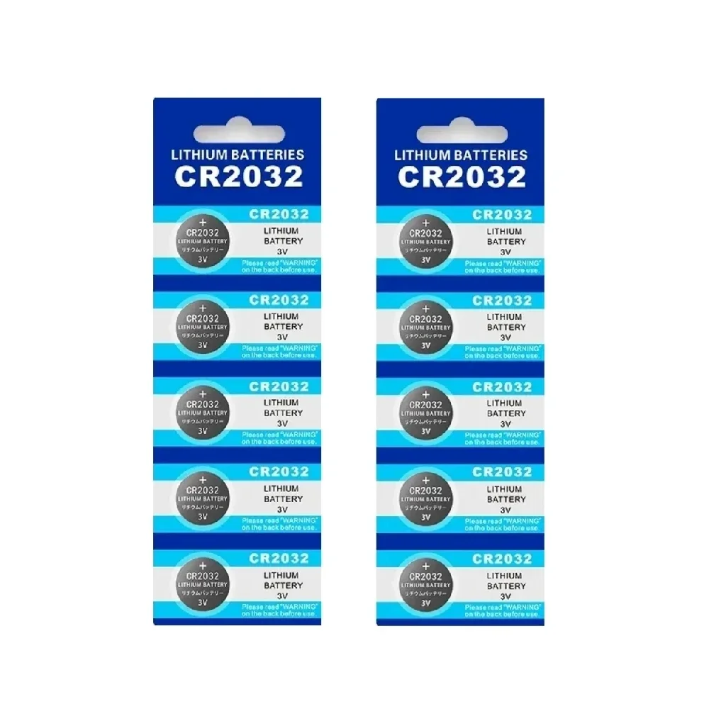 CR2032 100PCS CR 2032 Button Battery 3V Lithium Battery For Watch Toy Calculator Car Remote Control Button Coin Cell