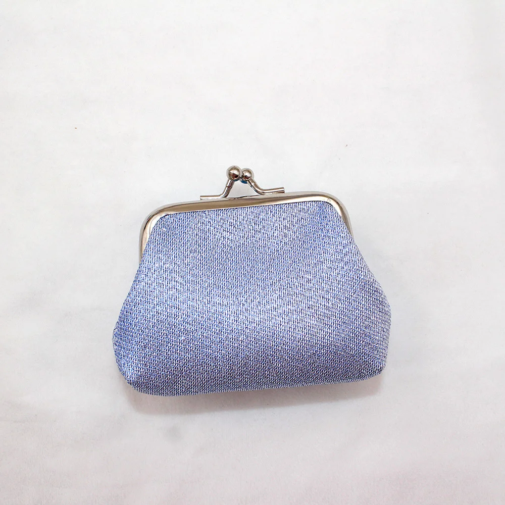 3-Inch Small Wallet Women Mini Shiny Coin Purses Hasp Cash Card Holder Handbags Vintage Fashion Solid Clutch Money Change Bag