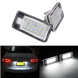 2X LED Number License Plate Lights Lamps 8E0807430A 8E0807430B 8E0943021B 8E0943022B For Audi A4 S4 RS4 A3 S3 A6 C6 S6 RS6 A5