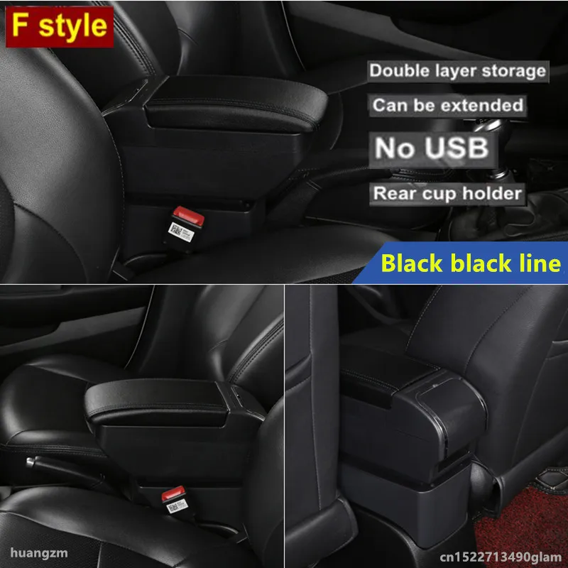 For Suzuki Splash Armrest box For Suzuki Splash Car Armrest Storage Box Cup Holder Interior Dedicated Retrofit Car Accessories 