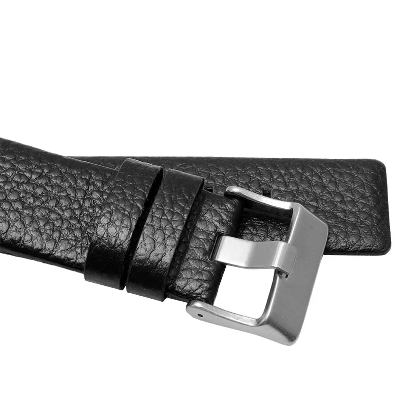 cowhide watchband for diesel DZ1089 DZ1123 DZ1132 replacement watch strap convex mouth strap 30X22mm Black  brown white