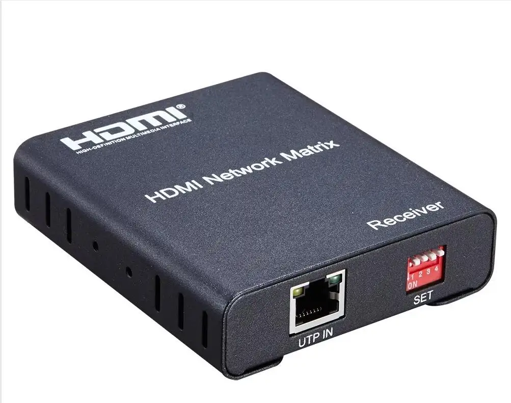 120m Rj45 Cable Network Matrix Video Transmitter Receiver Support Many To Many Switch Splitter HDMI Ethernet Extender Converter