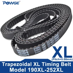 POWGE XL Timing belt 190XL to 252XL width 6-25mm 192 194 196 198 200 202 204 206 208 210 212 214 216 218 220 222 224 226 228 230