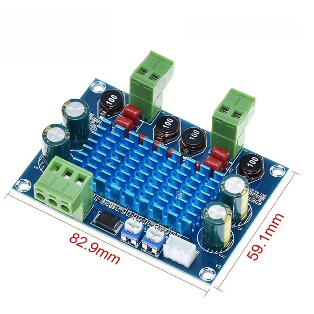 Digital Audio Board M572 Engineered for TPA3116D2 IC 120W Output per Channel 8 Ohm Impedance Support 8V to 28V DC Power Input
