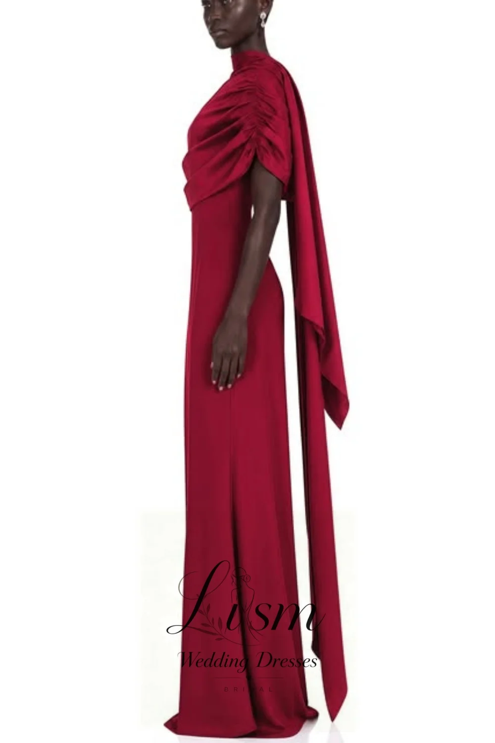 Lism Slimming Spliced Folds Elegant Dresses for Women Diagonal Collar Off Shoulder Patchwork Ribbon Dress Female 2026 Customized
