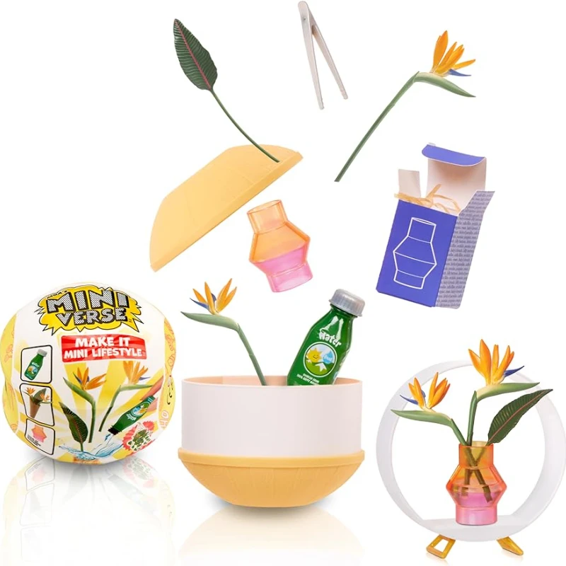 

New Surprises Mini Verse Lifestyle Home Series DIY Crafts Resin Play Replica Items Plants Birdhouses Bouquets Collectors