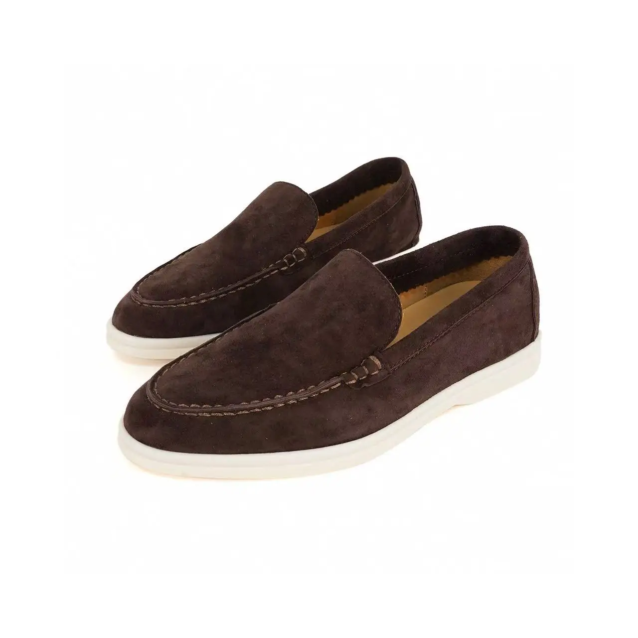 

Bean shoes for men in winter 2025, new matte suede leather for lazy people to step on small leather shoes, Le Fu driving shoes f