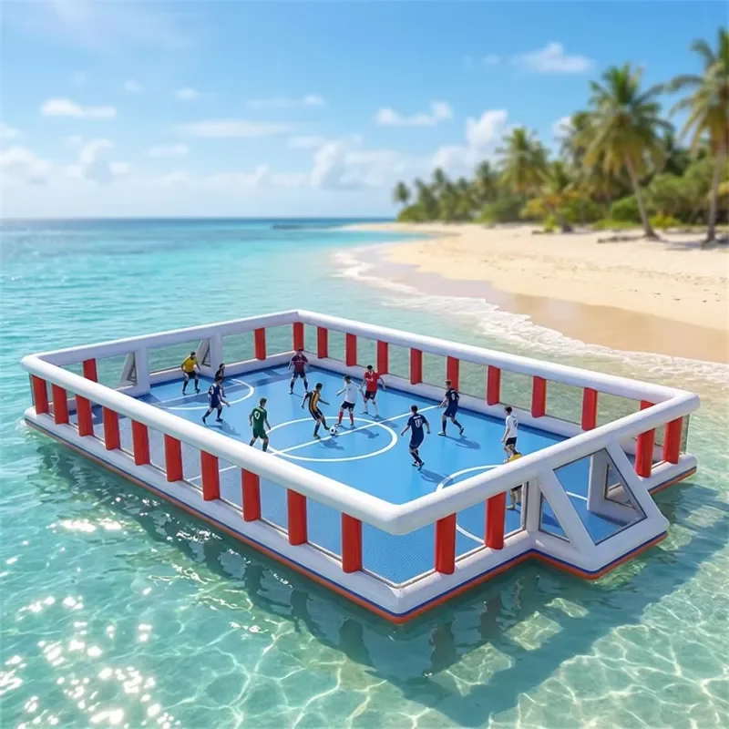 Commercial Inflatable Soccer Field Floating Inflatable Pickleball Court for Lake, Pool & Event Play