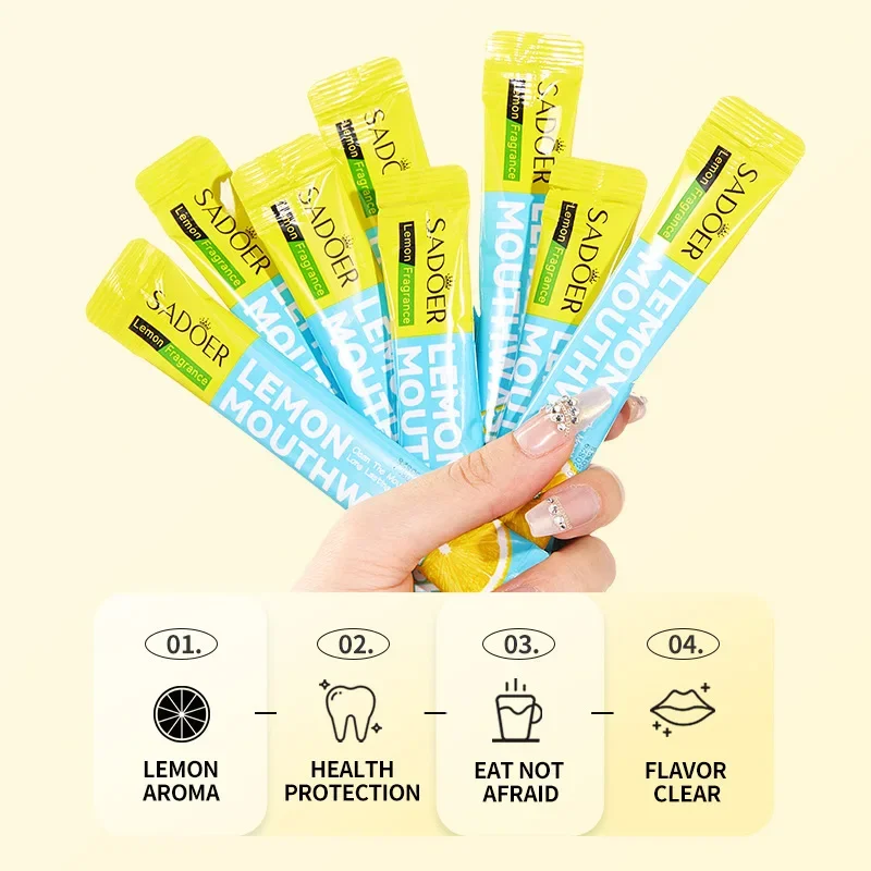 Mouthwash Teeth Whitening Lemon Flavor Freshen Your Breath and Clean The Debris Between Teeth Oral Freshening Mouthwash - Image 4