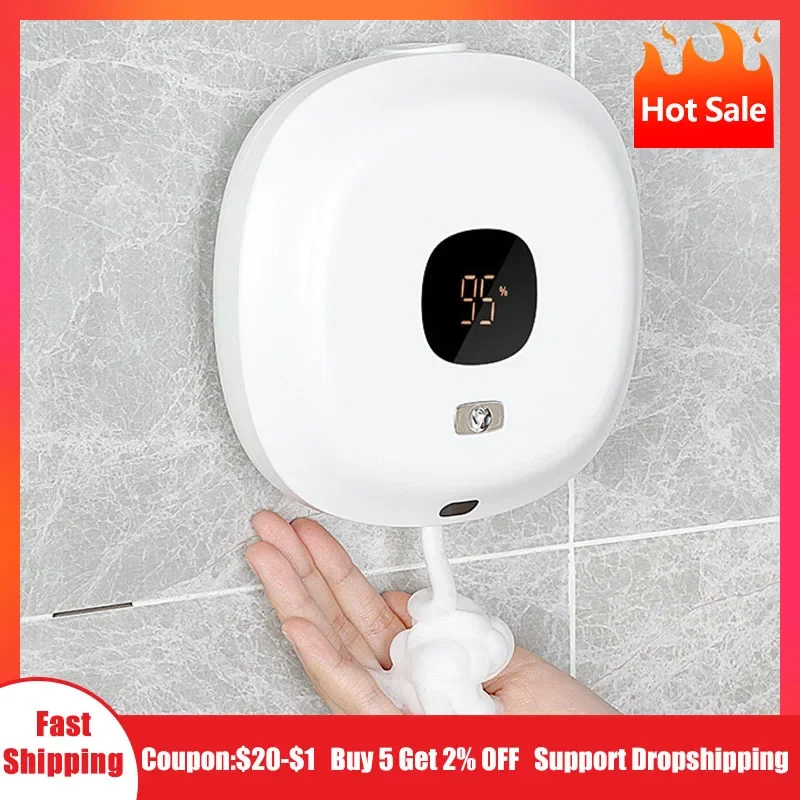 

New Soap Dispenser Wall Mounted Touchless Foam Soap Dispenser Automatic Induction Hand Sanitizer Machine For Hotel Household