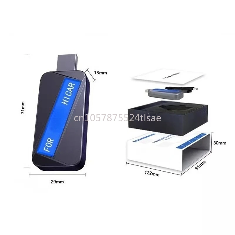 

Wired CarPlay to Wireless Hicar Car Box Suitable for Volkswagen Audi Benz Etc.