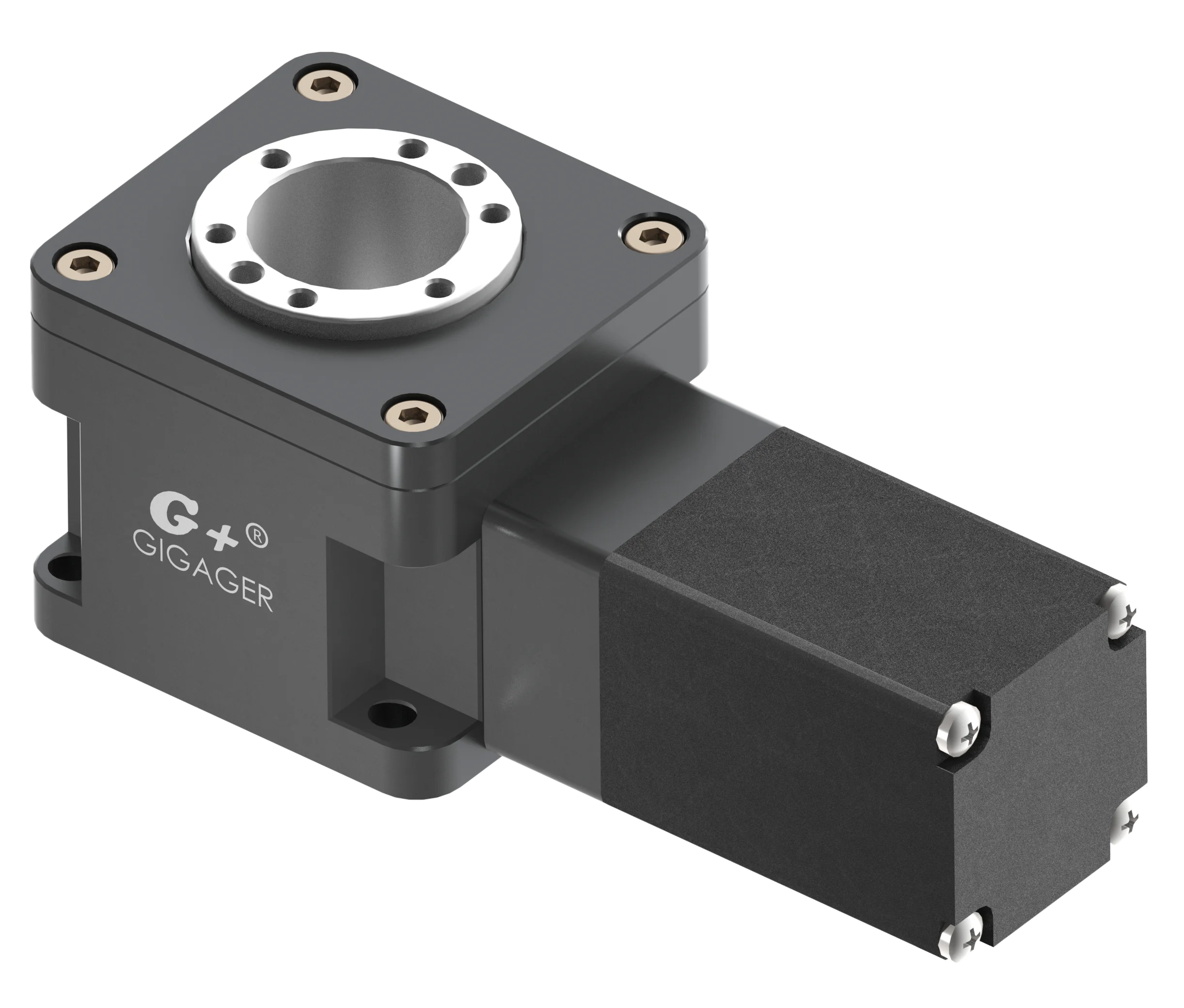 G+ GSA High Precision Low Backlash Right Angle Hollow Rotary Table - Compact Structure For Servo & Stepper Motor Integration