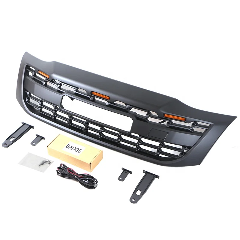 جديد 4x4 قطع غيار السيارات على الطرق الوعرة الملحقات الخارجية الأخرى LED الوفير الجبهة شواء سيارة مصبغة باريلا صالح لهايلكس فيجو 2015-2018