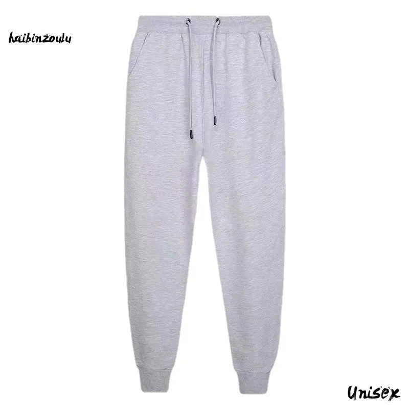 

Men's Cotton Casual Pants Thickened Drawstring Sweatpants Loose Plus Size Drawstring Sweatpants Knitted Pants