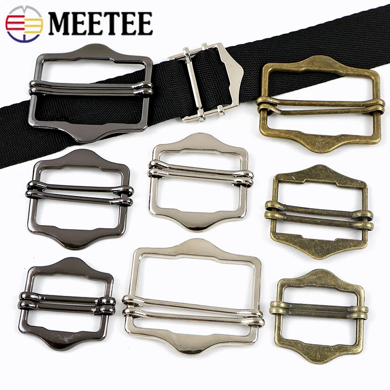 

10/20Pcs 20-40mm Metal Buckles Backpack Double Pin Slider Hook Webbing Adjust Belt Buckle Coat Belt Clips Clasp Bag Accessories