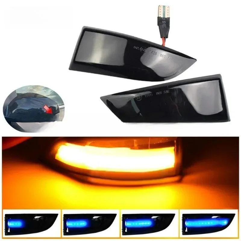 

Turn Signal Light LED Dynamic Blinker Indicator Mirror for Megane 3 MK3 III RS 2008-2016 Laguna III X91 Fluence Fit