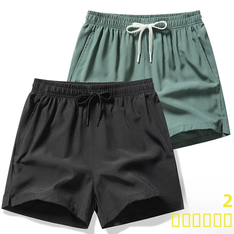 

Ice Silk Shorts Men's Summer Thin Loose Quick Dry Three-Quarter Length Fitness Training Running Sports Riding Pants