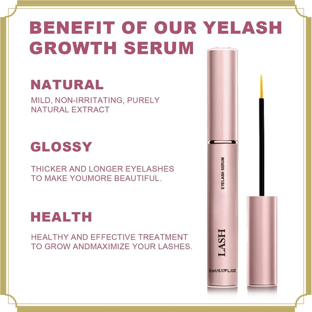 Lash Growth Serum, Thicker, Fuller Natural Lashes, Cruelty Free,  - 5ml