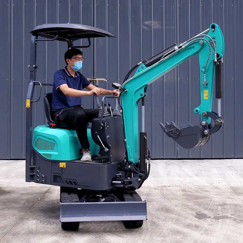 Nieuwe Mini Graafmachine 1000Kg 1ton Crawler Graafmachine Multifunctionele Mini Diggers Te Koop Usa