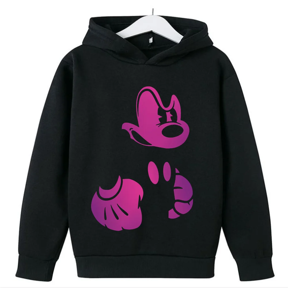 Disney Children's Clothing Cotton Hoodies Baby Mickey Minnie Printed crewneck Hoodies Top Teen Handsome Boys Girls casual Top