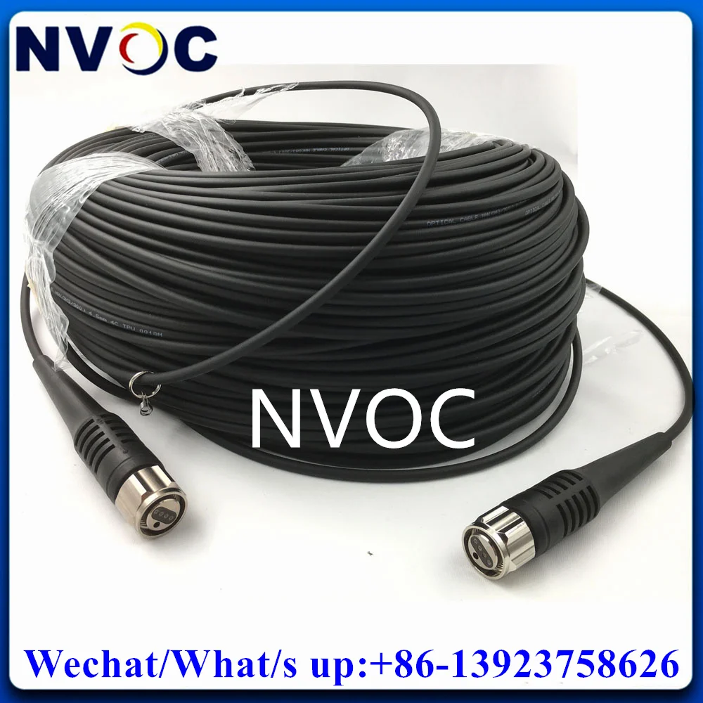 Imagem -05 - Conector Macho Redondo Odc Cabo Blindado de Fibra Óptica Núcleos Odc-fêmea-lc Jumper Om3300 mm 180m Pcs 4c Odc-f to sc 2pcs