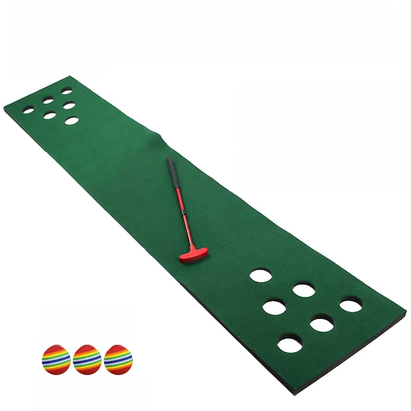 how-true-indoor-golf-putters-practice-trainer-dual-direction-simulation-green-mat-beginner-friendly-golf-equipment