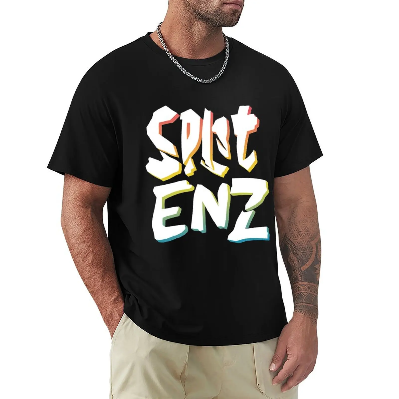 Split Enz T-ShirtSplit Enz _ Retro 80s Styled New Wave Design T-Shirt summer tops luxury designer anime compression shirt men