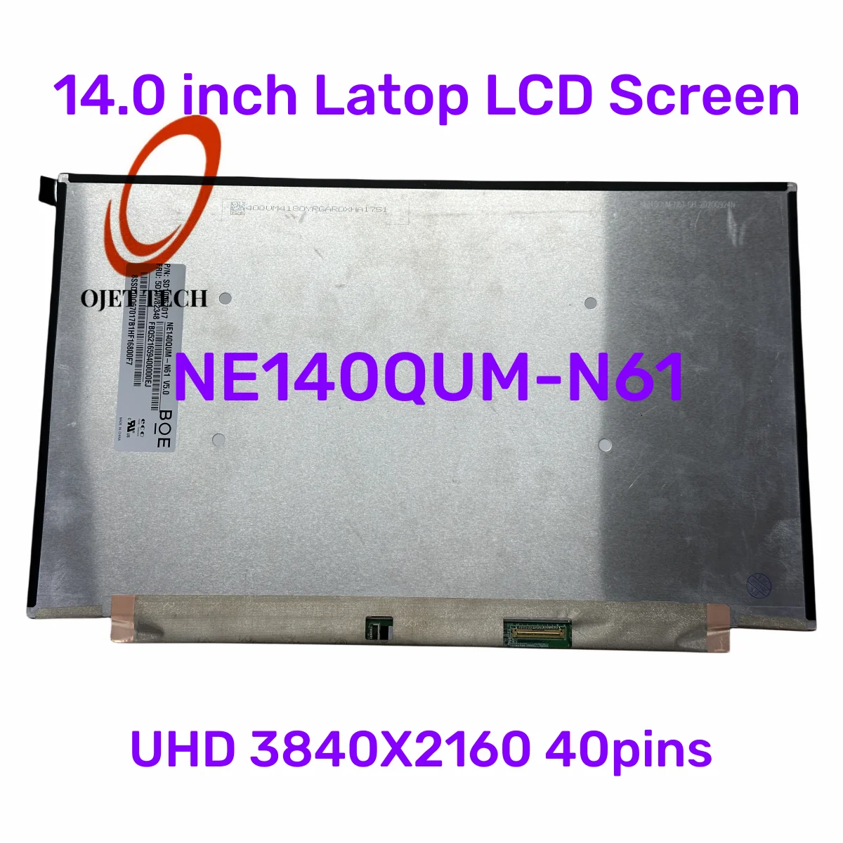 tela lcd lustrosa do nao toque para lenovo tela para t14 gen t14s x1 carbono 8th gen uhd ips 140 ne140qum n61 v50 fru 5d10v82348 01