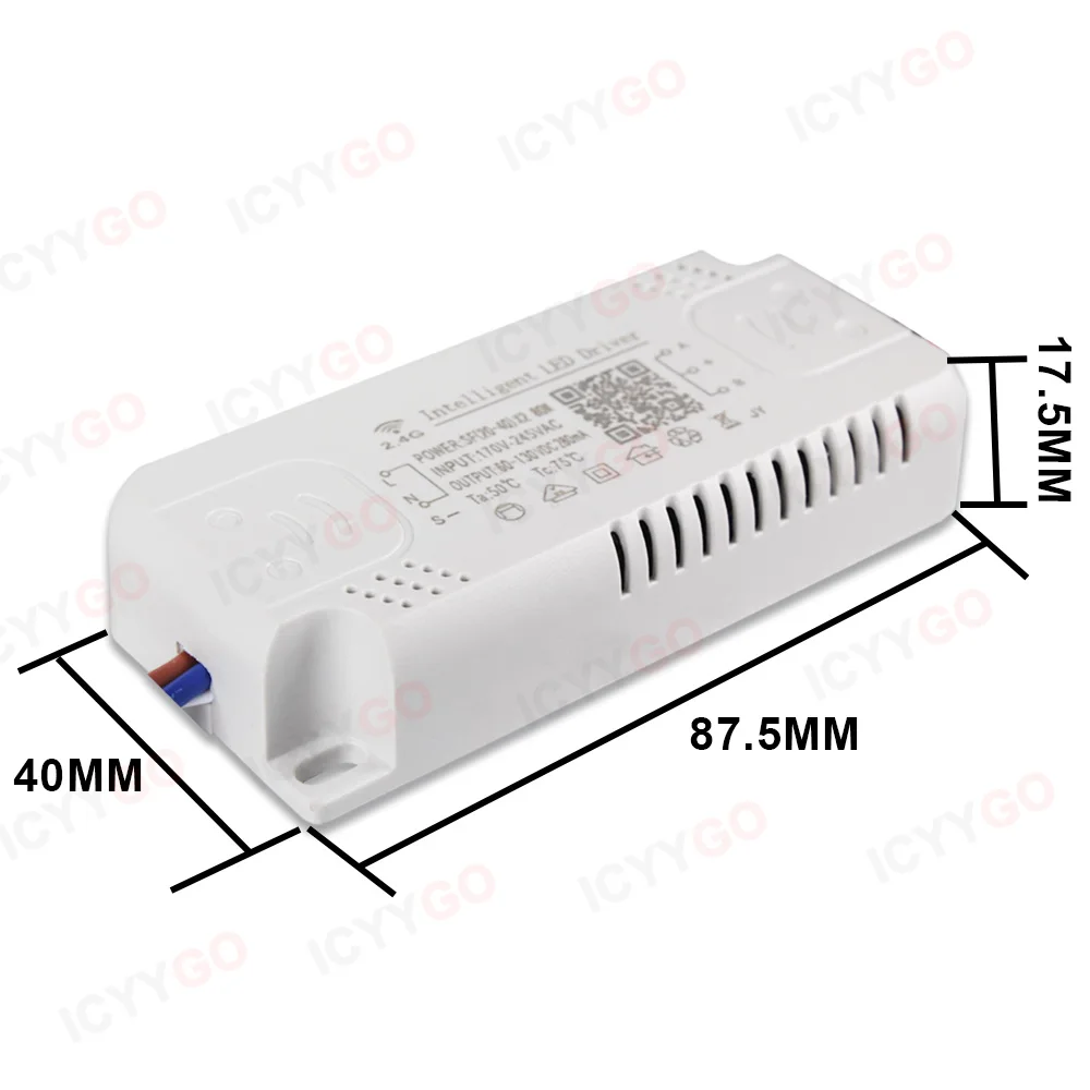 2.4G LED Driver 48W 80 100W 120W 140W 160W Remote Control APP Transformer Suitable For Dimmable Color Changing LED Pendant Light