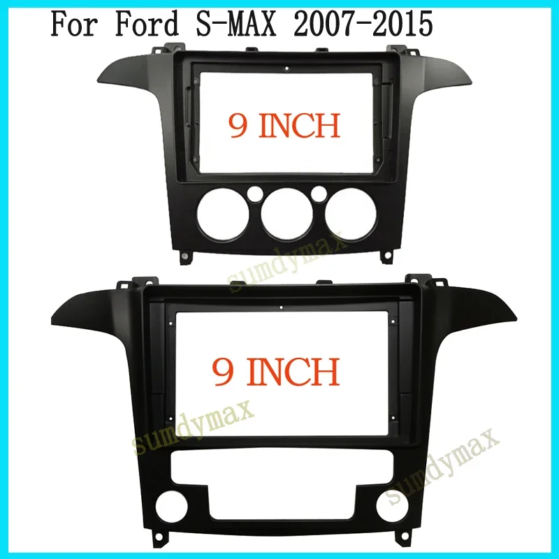 9 inch car radio Panel CD DVD Player Audio Frame Dashboard Mount Kit for Ford S-MAX 2006 2007 2008 - 2015 car fascia panel