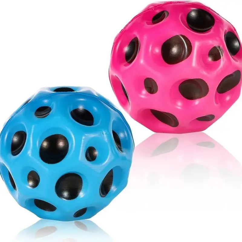 Palline di gomma per bambini che saltano palline rimbalzanti palline rimbalzanti alte per bambini palla a molla all'aperto giochi per feste con foro antistress