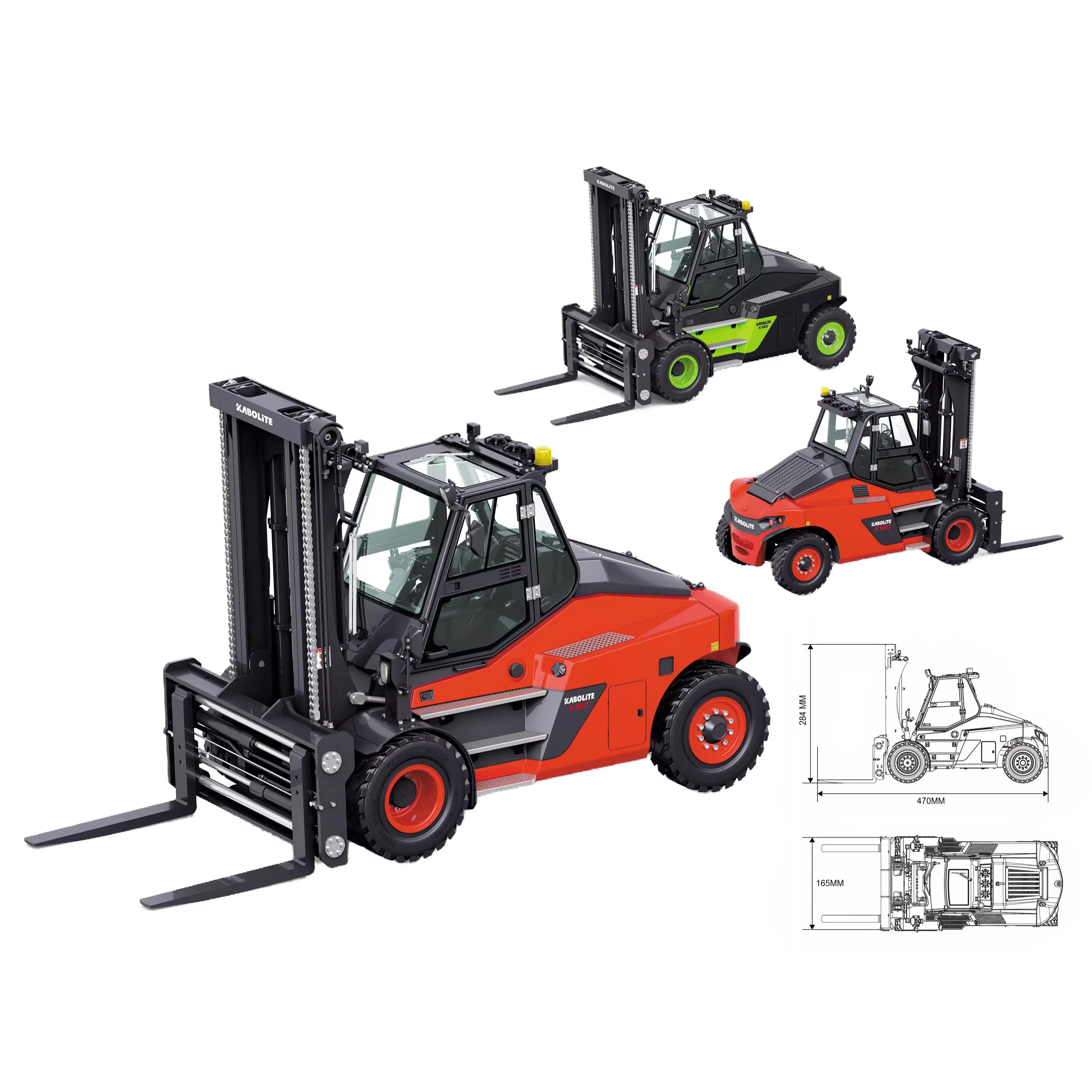 In Stock RC 1/14 Hydraulic Forklift K180 Metal Simulation Model Wiper Movable Belt Sound and Light Group FS-ST8 KABOLITE