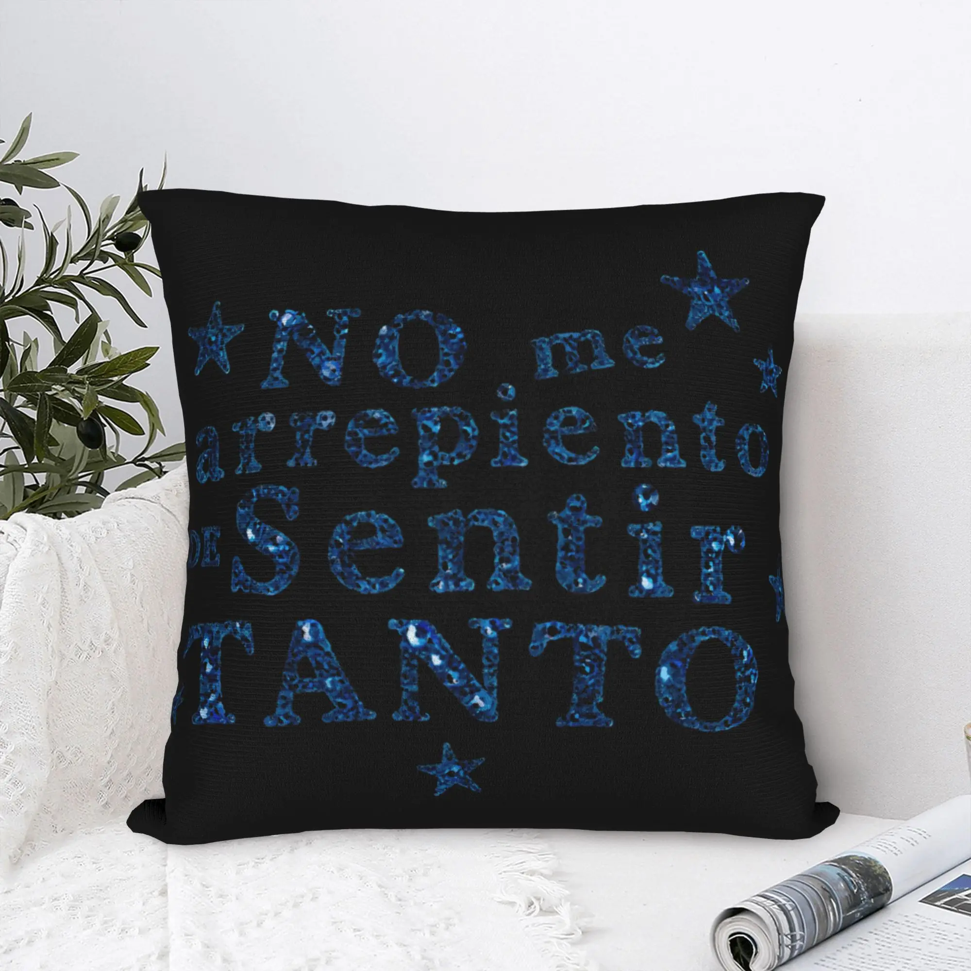 No Me Arrepiento De Sentir Tanto Karols G NMADST  Printed Pillowcases Cushion Cover  Throw Pillow Cover