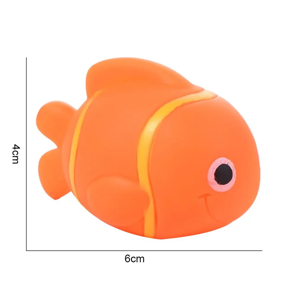 Cute for  Sound Squeaky Children Colorful Animals Swimming Water Toys Baby Bath Toys Bath Toys Float Shower