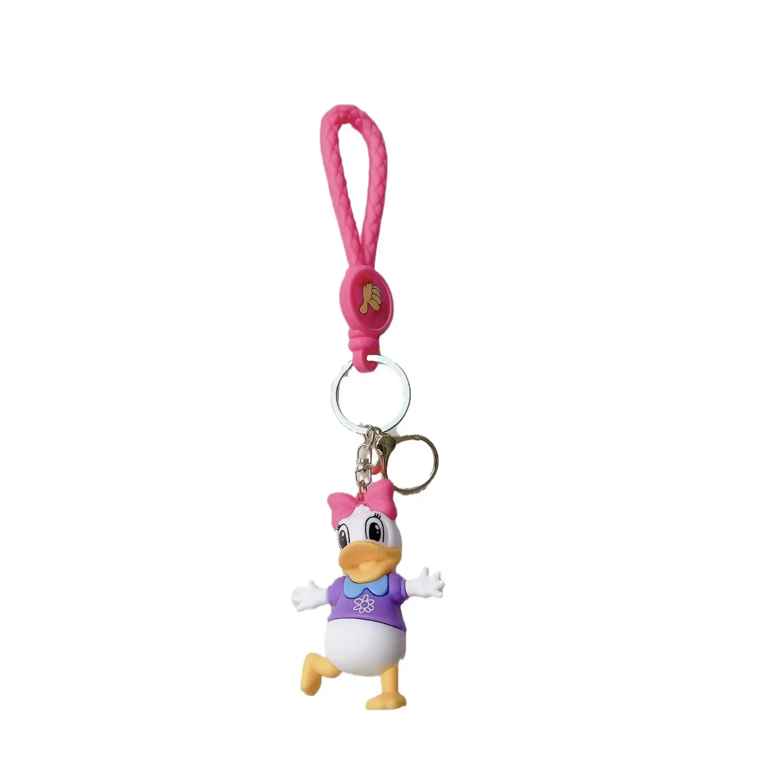 Disney Anime Mickey portachiavi Cartoon Cute Minnie Donald Daisy Duck portachiavi borsa per studenti Hanging Car Keys for Birthday Party Gifts