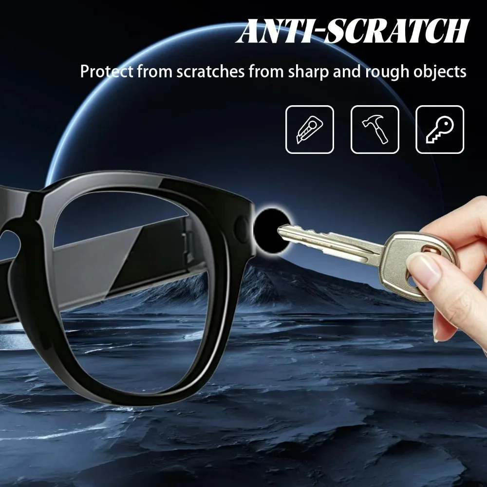 Smart Glasses LED Light Shading Patch for Xiaomi 10Pcs Glasses Light-blocking Stickers with Tweezers for Xiaomi AI Smart Glasses