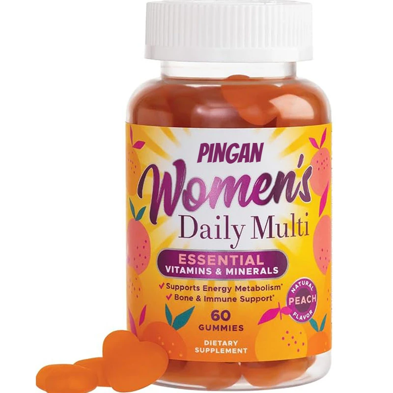 

Women's Complete Daily Multivitamin Gummies Contain Vitamin A C、D、E、B6、B-12、 Biotin and Calcium