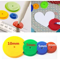 4 Pcs Patchwork And Quilting Scan Tracing Seam Allowance Wheel Circles Sewing Patterns Tailor Line Ring Round Drawing Tool Ruler