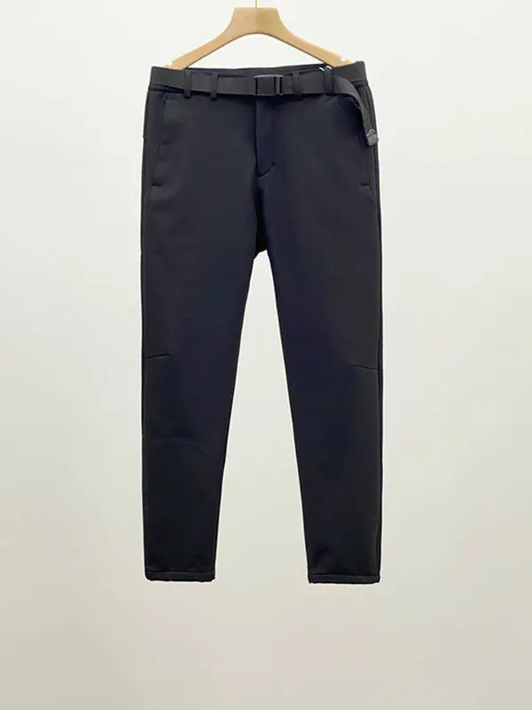 

Зимние уличные брюки с мягкой флисовой подкладкой, прямые, мужские, повседневные, водонепроницаемые, спортивные, длинные