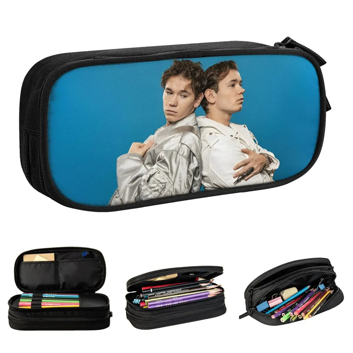 Classic Marcus And Martinus Sweden Pencil Cases Pencilcases Pen for Girl Boy Big Capacity Bags School Supplies Gifts Stationery