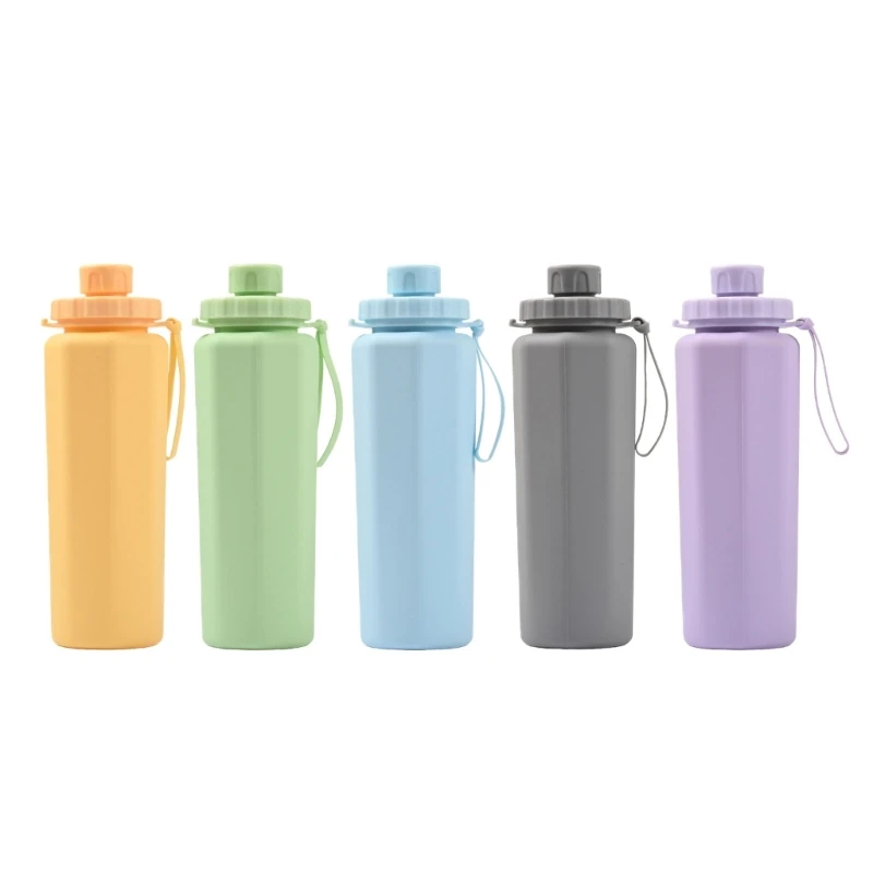 Large Capacity Foldable Silicone Cup Office and Study Water Bottle Large Silicone Folding Cup for Easily Sipping