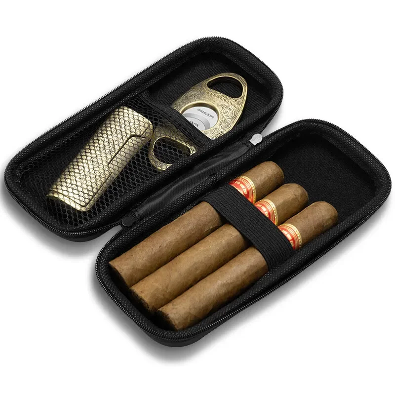 

Portable Travel Small Humidor Cigar Case Holder Six-pack Cigar Bag Outdoor Cigar Accessories