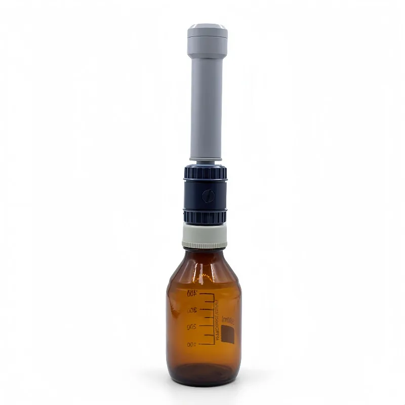 Bottle splitter for filling 5 ml pipette, adjustable dosing