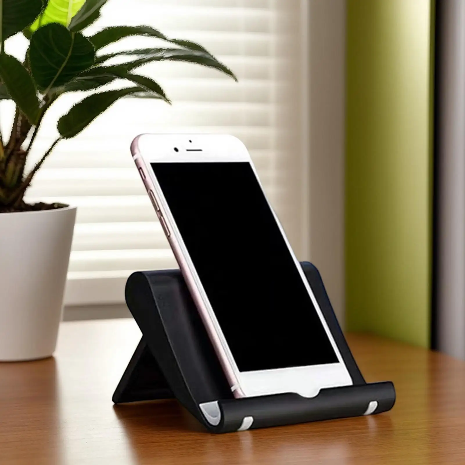 Desktop Phone Holder Stand Smartphone Desktop Standing Tablet-Holder Table Phone Holder Folding Most Mobile Phones Tablets