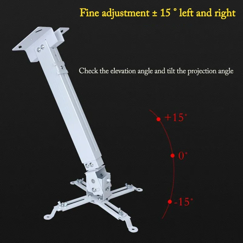 Projector Hanger 43-65 CM In-Pipe Cable Routing Retractable Projector Ceiling Wall Hanging Projection Hanger