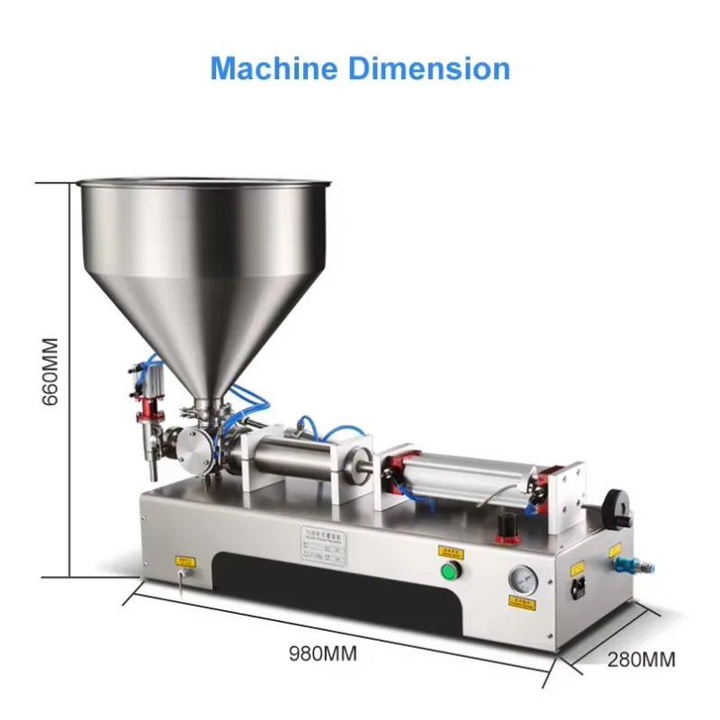 Paste Filling Machine Suitable For High Viscosity Materials Uniform Quantitative Filling Machine