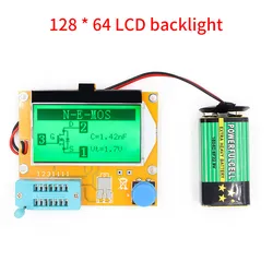 LCR ESR metre mtydigital dijital Combo transistör Test cihazı diyot triyot indüktör kapasite direnç MOS/PNP/NPN + Test klip ile kılıf